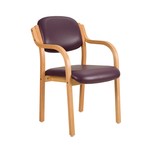 Sold Beech Chair With Arms