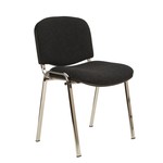 Chrome Frame Stacking Chair With Arms