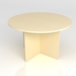 Round Conference Table Solid Legs 500 Radius x 720H